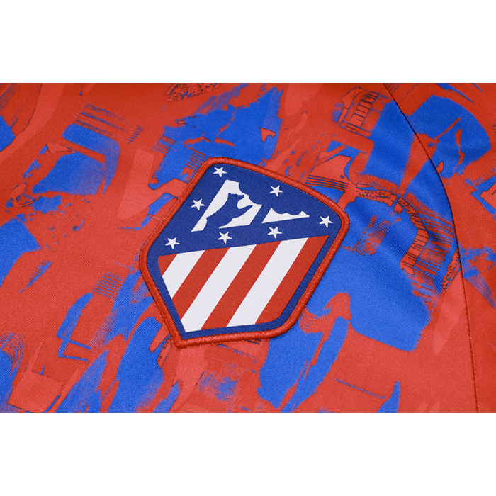 Chandal del Atletico Madrid Manga Corta 2023-24 Rojo - Pantalon Corto - Haga un click en la imagen para cerrar